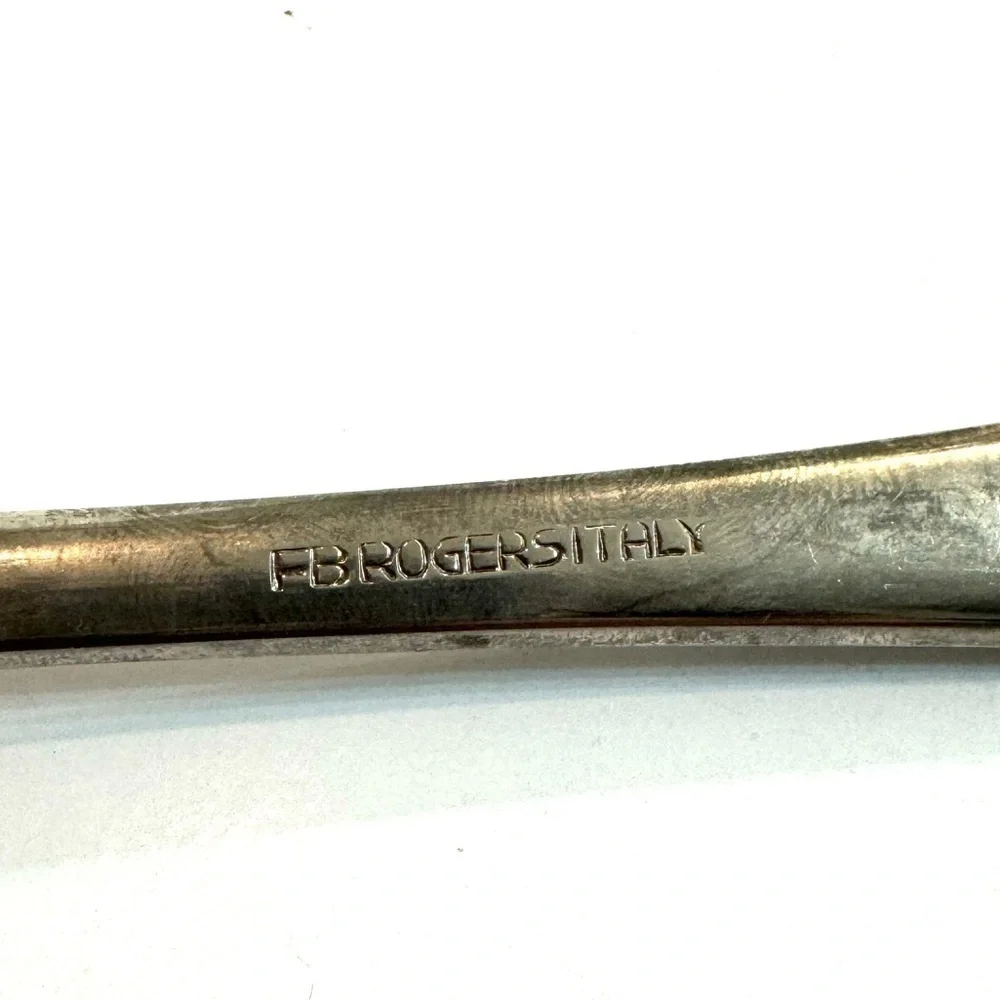 Vintage FB Rogers Italy Silver Plated Salad Serving Spoon and Fork 9 1/4